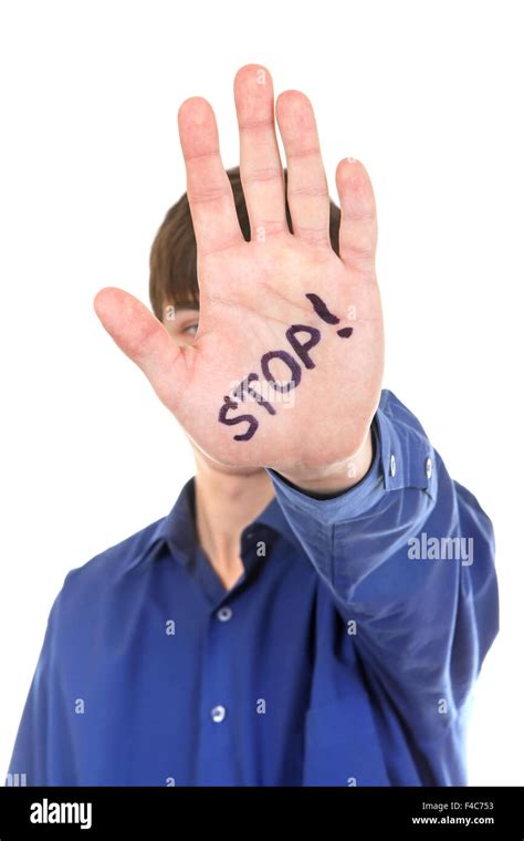Stop Hand Signal Hi Res Stock Photography And Images Alamy