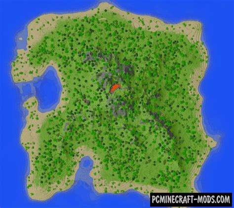 Tropical Island Custom Terrain Map For Minecraft 1204 1202 Pc