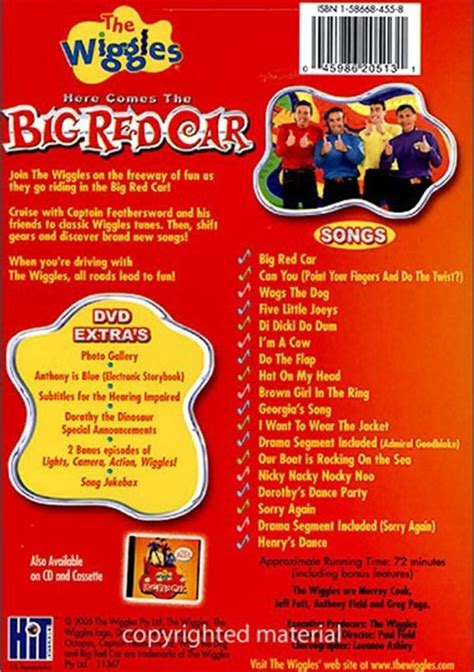 Wiggles Here Comes The Big Red Car Dvd 2005 Dvd Empire