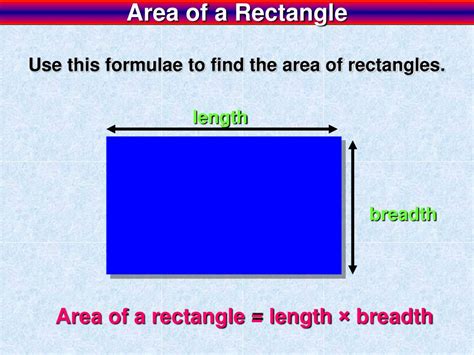 Ppt Finding The Area Of A Rectangle Powerpoint Presentation Free