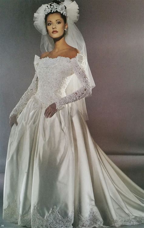 Pin By Bridals By Eva Wedding Gown B On Demetrios 90s Wedding Dress