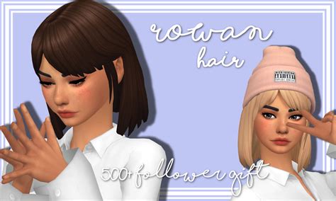 My Sims 4 Blog Rowan And Nina Hairs By Stephaninesims