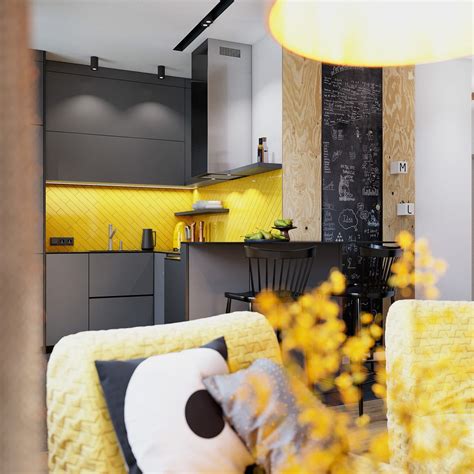 Effective Layouts For Super Small Homes Under 30sqm Yellow Bathroom