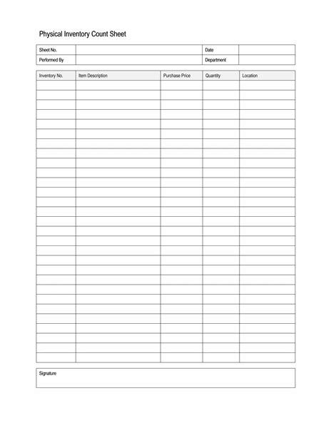 Excel stock list template thumbnail preview. Physical Stock Excel Sheet Sample : MS Excel Printable ...