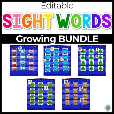 Sight Word Hide And Seek Pocket Chart Cards Endless Lifeovercs