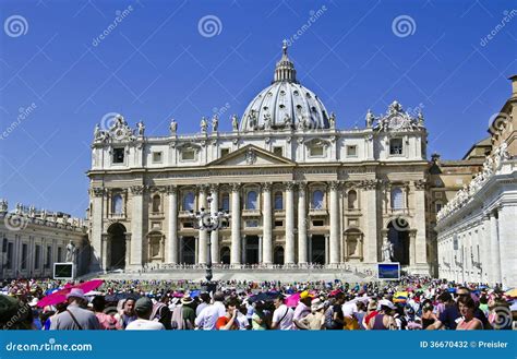 Crowd People Vatican City Editorial Photography Image Of