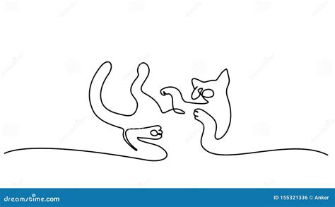 Cat Line Drawing Stock Illustrations 33376 Cat Line Drawing Stock