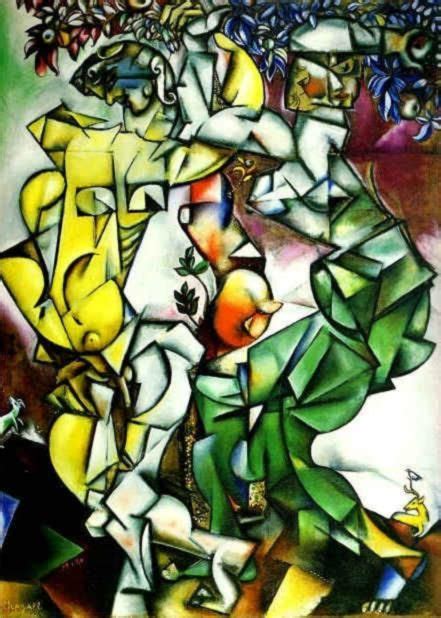 The Temptation Adam And Eve Marc Chagalls Contemporary Paintings For