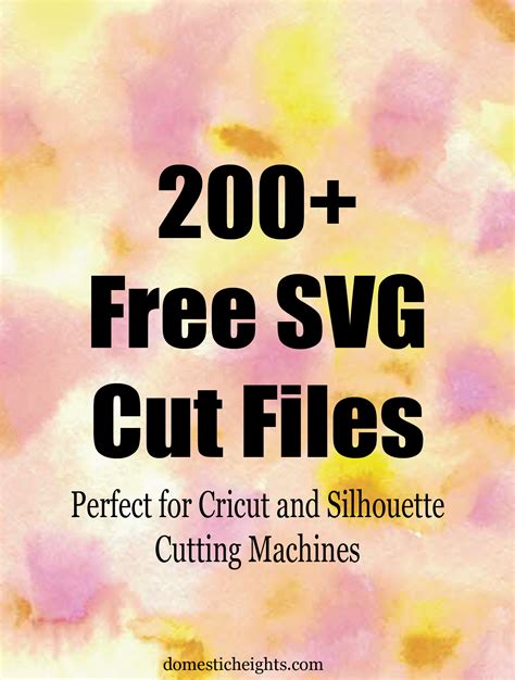 200 Free Svg Images For Cricut Cutting Machines