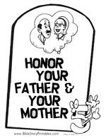 Honor thy father and thy mother: 110 best Ten Commandments images on Pinterest