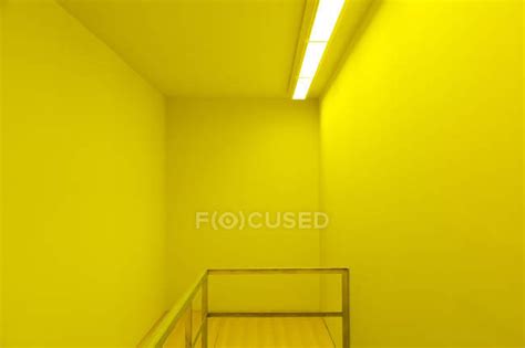 Banister In Yellow Room — Stairway Office Stock Photo 199877834
