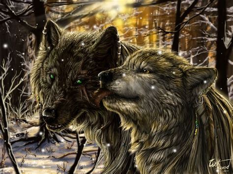 Alphas Winter By Wolfroad On Deviantart Fantasy Wolf Wolf Love