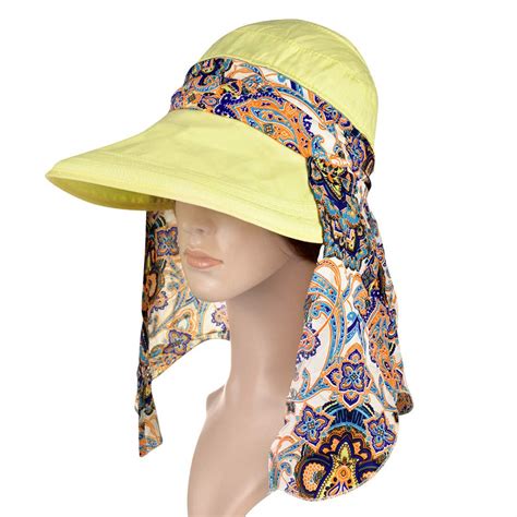Wide Large Brim Sun Hat Summer Uv Protection Convertible 2 In 1 Beach