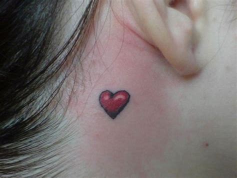 Heart Tattoo Behind Ear Tattoo Designs Tattoo Pictures