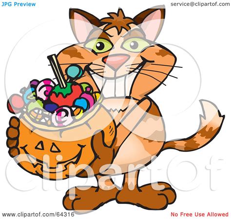 Royalty Free Rf Clipart Illustration Of A Trick Or Treating Ginger