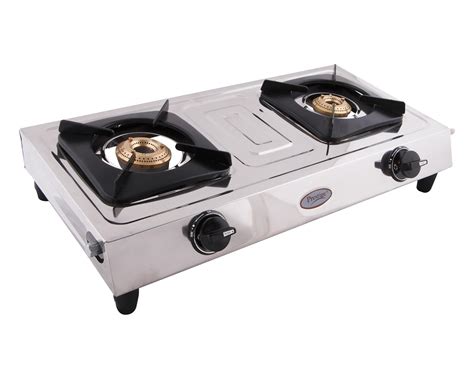 Prestige Star Stainless Steel Manual Ignition 2 Burners Gas Stove
