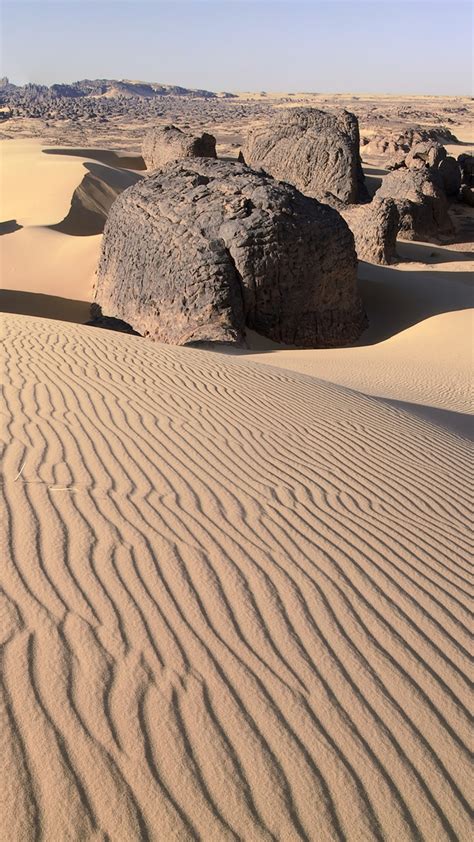 Earth Desert Tassili Najjer Algeria Africa Sand Dune 1080x1920