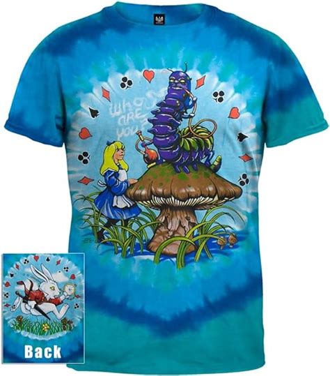 Alice In Wonderland Mens Caterpillar Tie Dye T Shirt