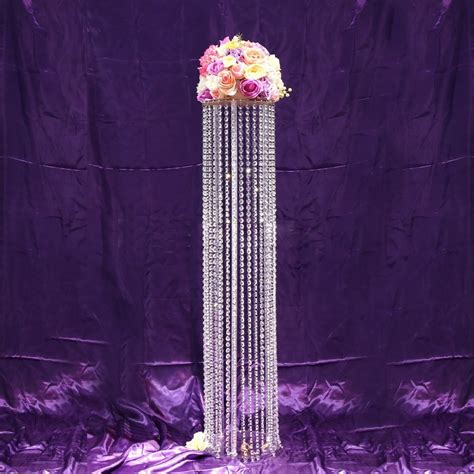 Hot Selling 100cm Tall Acrylic Crystal Wedding Road Lead Wedding