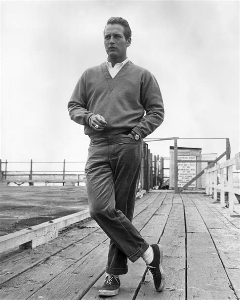 Paul Newman at the beach. (ca.1958) | Style | Pinterest | Paul newman