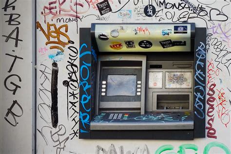 Gray Atm Machine With Graffiti · Free Stock Photo