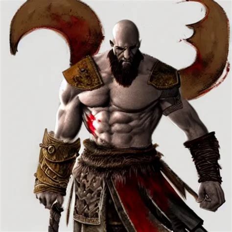 Concept Art Kratos The God Of War Stable Diffusion