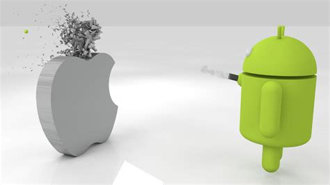 Wallpapers Logo Android Vs Apple Wallpaper Cave