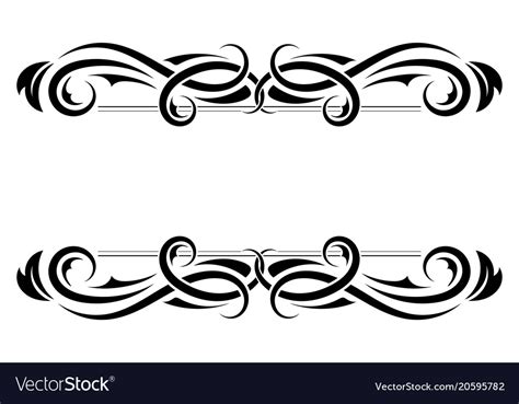 Dividers Floral Decorative Ornaments Royalty Free Vector