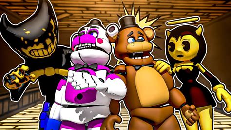 freddy rescued by bendy and the dark revival with funtime freddy youtube