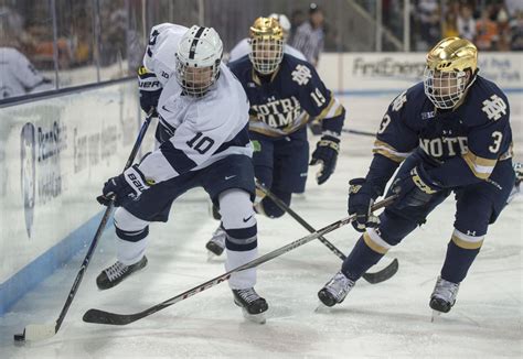 Top Seeded Notre Dame Ends Penn State Mens Hockeys Big Ten Tournament