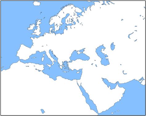 Europe Map Blank Large Blank Europe Template By Mdc01957 On