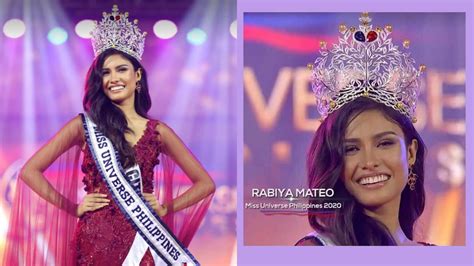 rabiya mateo of iloilo city crowned as miss universe philippines 2020 pep ph