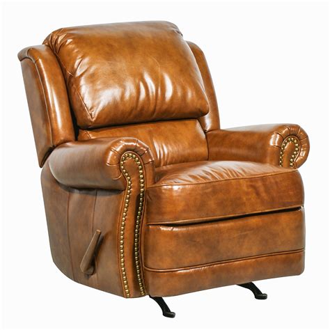 This recliner and matching ottoman set not only reclines but also swivels for extra comfort. Barcalounger Regency II Leather Recliner Chair - Leather ...