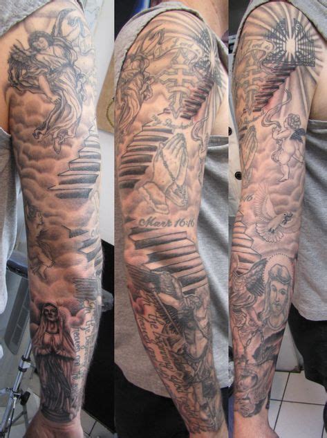 Resultado De Imagen De Angel Sleeve Tattoo Polynesiantattoos Sleeve