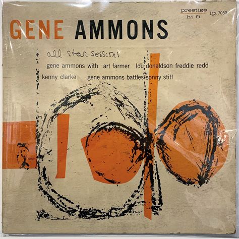 Gene Ammons All Star Sessions Prestige Prlp 7050 1956