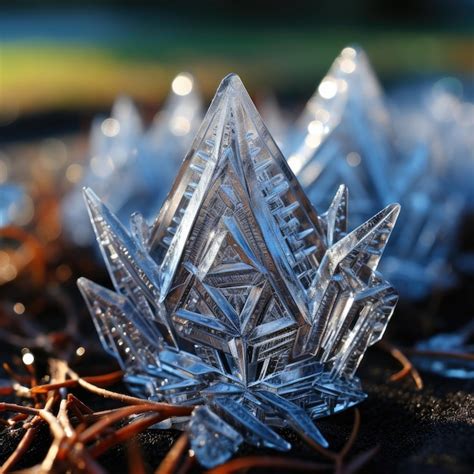 Premium Ai Image Winter Wonderland Crystal