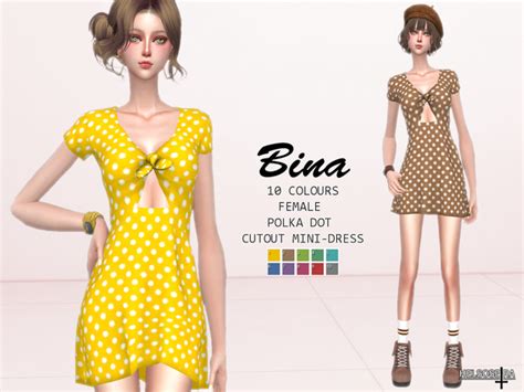 Bina Cutout Mini Dress By Helsoseira At Tsr Sims 4 Updates