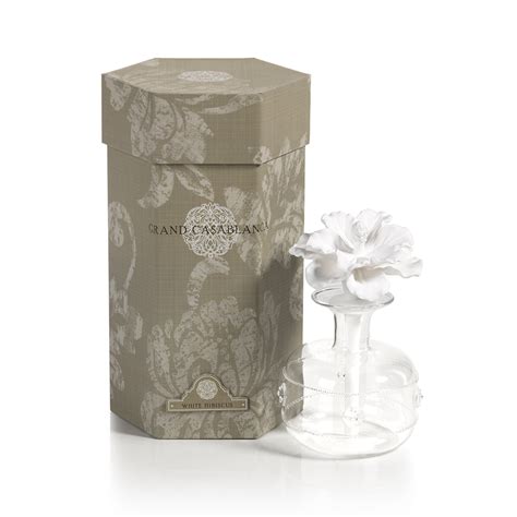 White Hibiscus Porcelain Diffuser By Zodax Lifestyles Tware