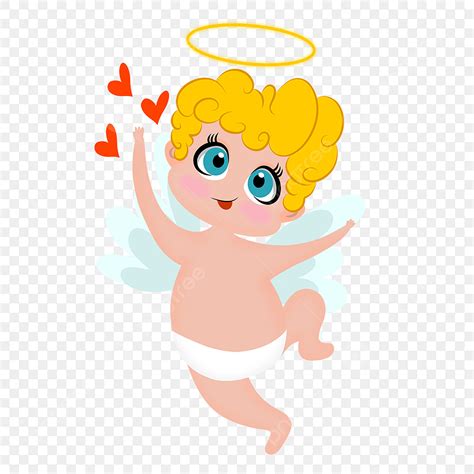 Cupid Clipart Hd Png Happy Blond Cupid Happy Golden Hair Cupid Png