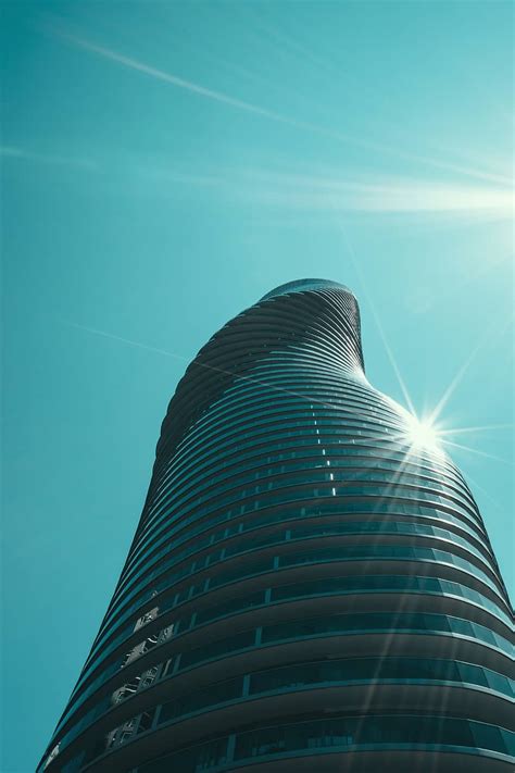 Architecture Building Contemporary Curves Futuristic Glass Low