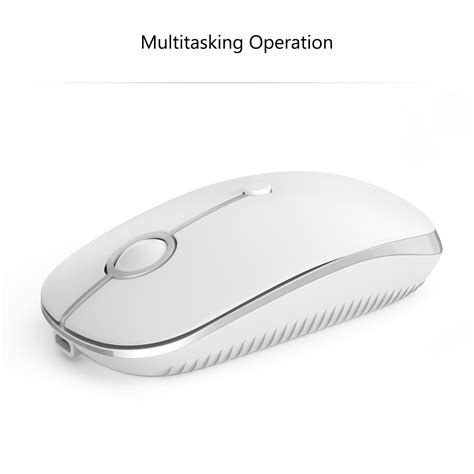 Vivefox Wireless Mouse Large Ergonomic Rechargeable 24g And Bluetooth