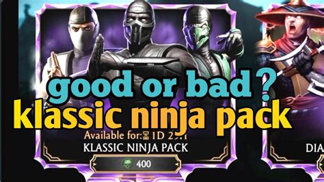 Mk Mobile Klassic Ninja Pack Opening Aliprogaming Youtube