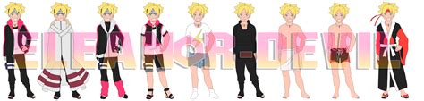 Boruto Outfit Guide By Eleanor Devil On Deviantart