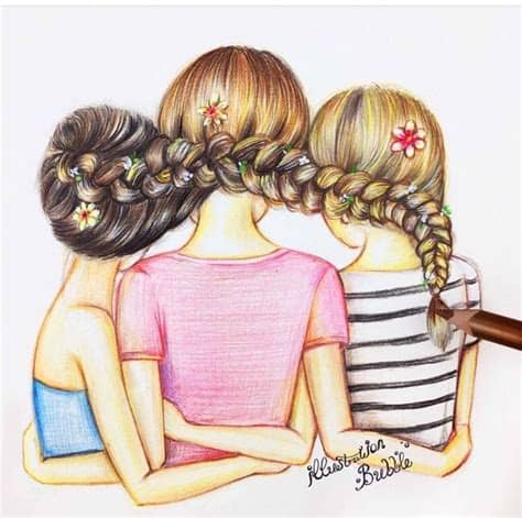 Friend 1 will answer part 1 of the quiz, which will be questions about themselves, and then they'll receive a number. My friendship last longer. | Meiden tekeningen, Meisjes ...