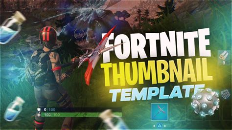 Fortnite Thumbnail Template Free By Woahfusion Free Download On Toneden