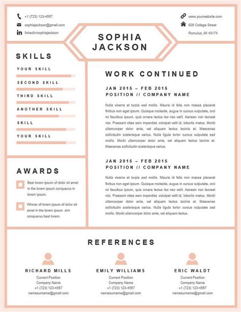 Not only is your cv more compact, but this also only allows for the most impacting and important points, which if this is the case, try changing your cv design. Resume Design Modern Resume CV Template Resume Template ...
