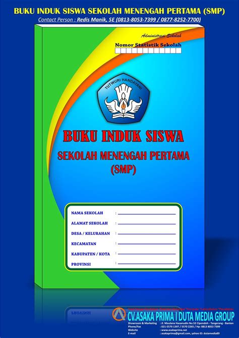 Buku Induk Anak Didik Administrasi SMP Kurikulum 2013 : BUKU INDUK SMP
