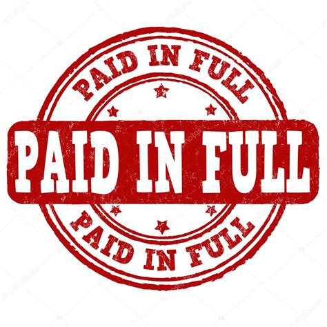 Paid In Full Stamp — Stock Vector © Roxanabalint 94476328