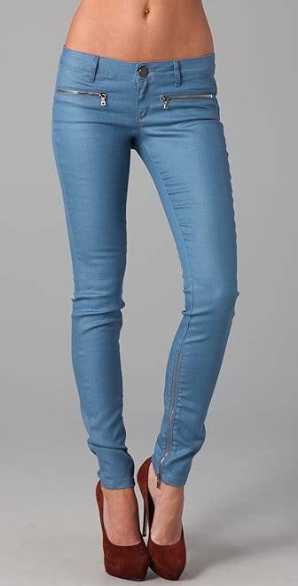 Victoria Beckham Zip Low Rise Skinny Jeans Shopbop
