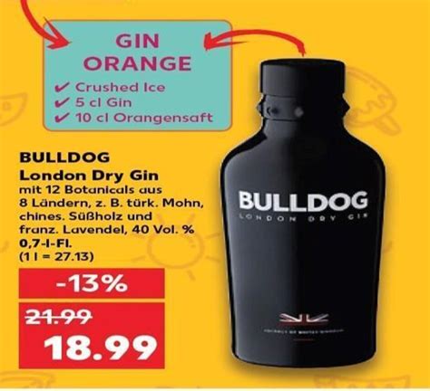 Bulldog London Dry Gin Tilbud Hos Kaufland